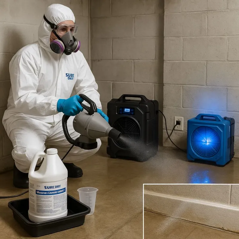 Sanitization and Odor Removal process in Howland Center, OH